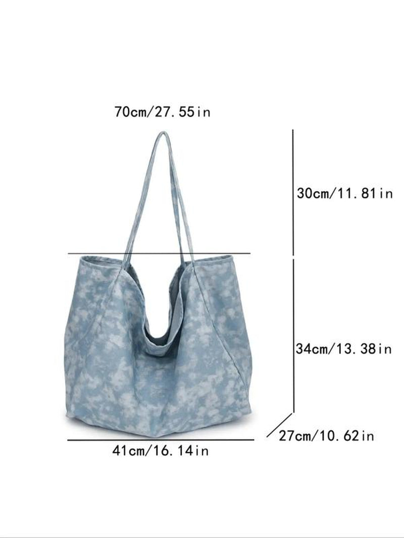 Women'S Fashion Leopard Print Tote Bag, Large Capacity Lightweight Foldable Designer Shoulder Bag, Trendy Versatile High-Quality Daily Commuting Bag, Girl Fashionable Shopping Bag